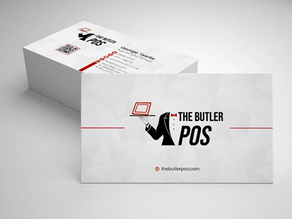 The Butler POS Visting Card Design