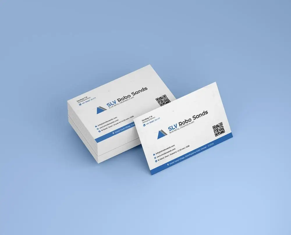 SLV Robo Sand Visiting Card Design
